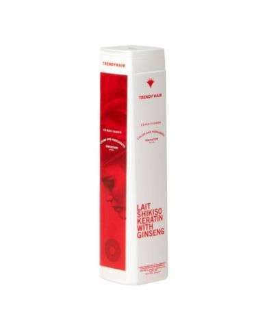 TRENDY HAIR APRES SHAMPOOING LAIT SHIKISO KERATIN WITH GINSENG CHEVEUX COLORES 300 ML