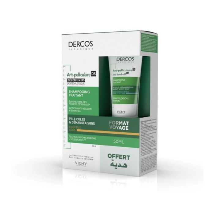 VICHY DERCOS SHAMPOING ANTI PELLICULAIRE DS CHEVEUX SECS 200 ML