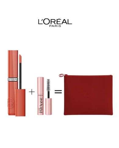 L'OREAL PARIS INFAILLIBLE LIQUIDE RESISTANCE ROUGE A LEVRE 601 + MINI MASCARA ET TROUSSE OFFERTES