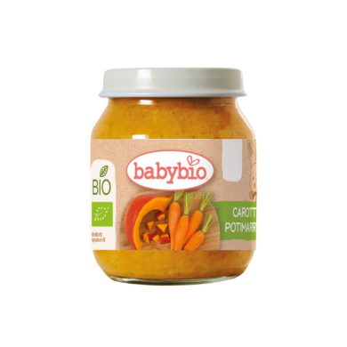 BABYBIO POT CAROTTE POTIMARRON 6 MOIS+ 130 G