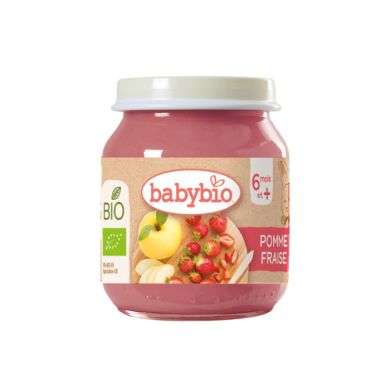 BABYBIO POT POMME FRAISE 6 MOIS+ 130 G