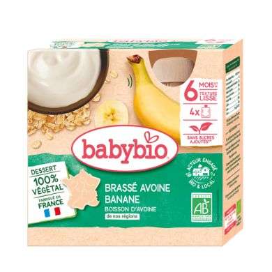 BABYBIO BRASSE AVOINE BANANE 6MOIS+ (485g)
