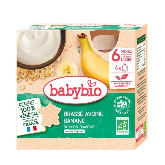 BABYBIO BRASSE AVOINE BANANE 6MOIS+ (485g)