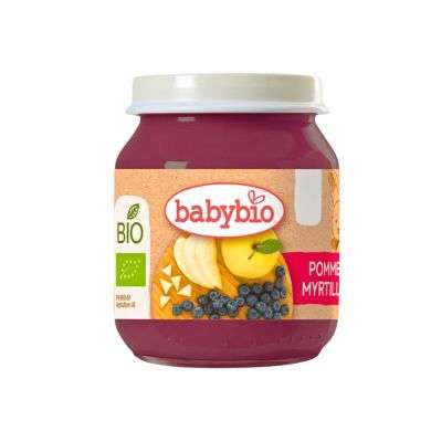BABYBIO POT POMME MYRTILLE 6 MOIS+ 130 G