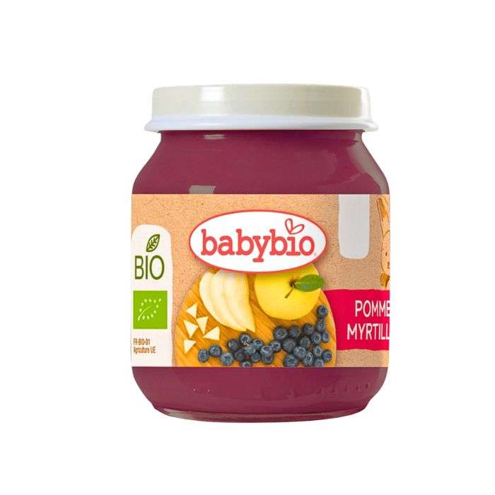 BABYBIO POT POMME MYRTILLE 6 MOIS+ 130 G