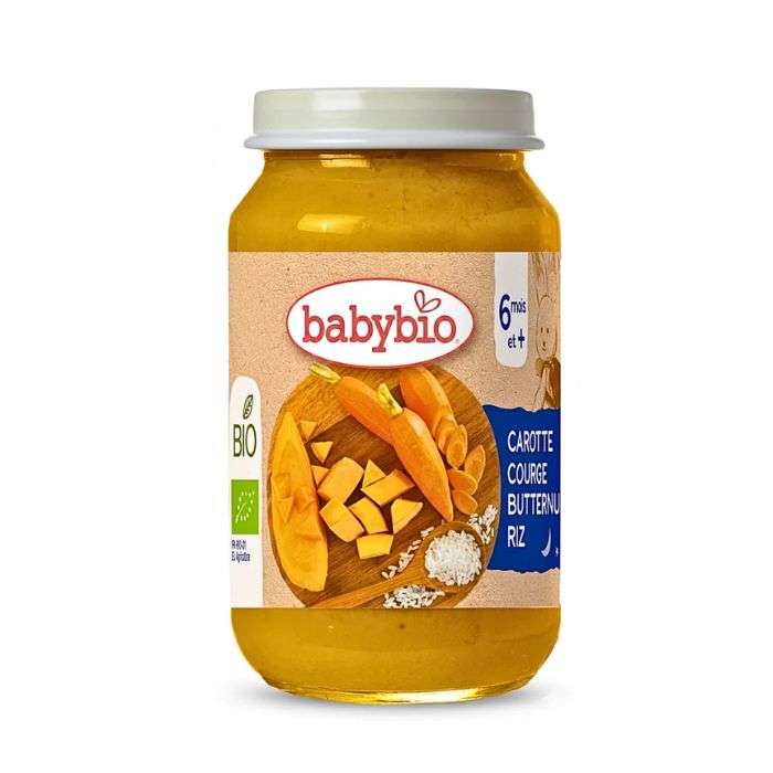 BABYBIO POT CAROTTE COURGE BUTTERNUT RIZ 200 G