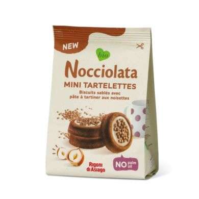NOCCIOLATA MINI TARTELETTE BISCUIT FOURRE AUX NOISETTES 250G