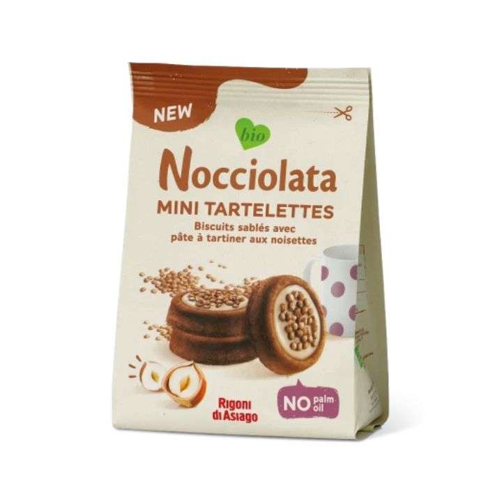 NOCCIOLATA MINI TARTELETTE BISCUIT FOURRE AUX NOISETTES 250G