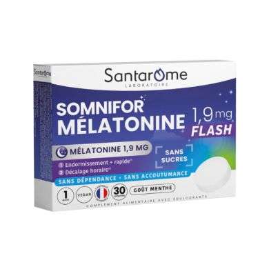SANTAROME SOMNIFOR MELATONINE 1.9 MG 30 COMPRIMES