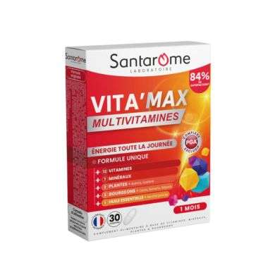 SANTROME VITA MAX MULTIVITAMINES 30 COMPRIMES