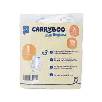 CARRYBOO COUCHE N1 2-5 KG PACK DE 3