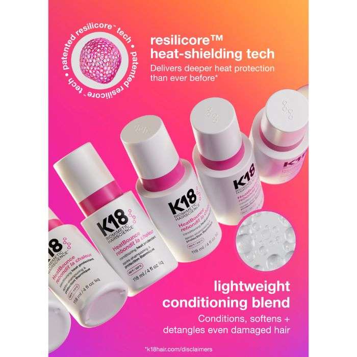 K18 HEAT BOUNCE REBONDIT LA CHALEUR APRES SHAMPOOING A PROTECTION THERMIQUE 1118 ML