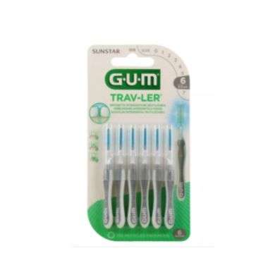 GUM TRAVLER BROSSE INTERDENTAIRE 2.0 MM PACK DE 6 REF1618