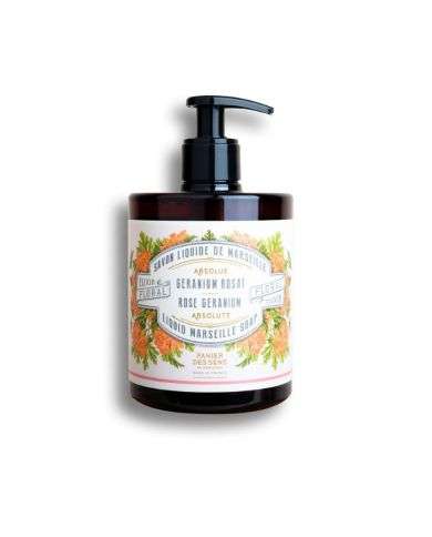 PANIER DES SENS SAVON LIQUIDE DE MARSEILLE ABSOLUE GERANIUM ROSAT 500 ML