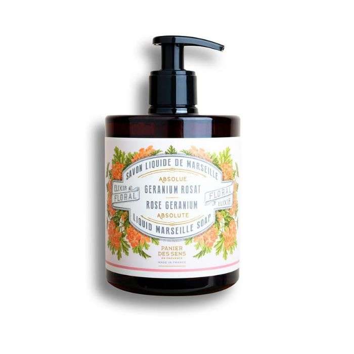 PANIER DES SENS SAVON LIQUIDE DE MARSEILLE ABSOLUE GERANIUM ROSAT 500 ML