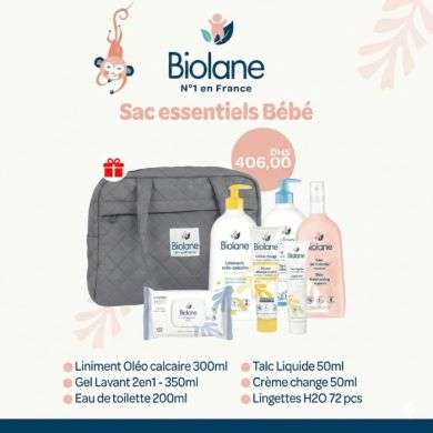 BIOLANE LES ESSENTIELS BEBE + SAC A LANGER OFFERT