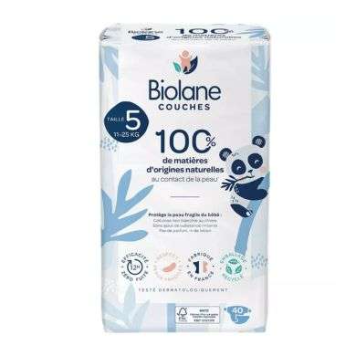 BIOLANE COUCHES TAILLE 5 11-25KG 40 UNITES