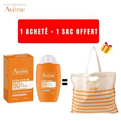 AVENE OFFRE ULTRA FLUID SPF 50+ ECLAT 50 ML + SAC OFFERT