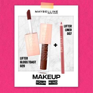 MAYBELLINE PACK LIFTER GLOSS 29 TOAST + LIFTER LINER 07