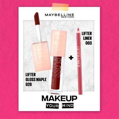 MAYBELLINE PACK LIFTER GLOSS 28 MAPLE + LIFTER LINER 003