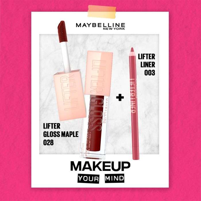 MAYBELLINE PACK LIFTER GLOSS 28 MAPLE + LIFTER LINER 003