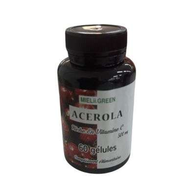 MIELLI GREEN ACEROL 500 MG 60 GELULES