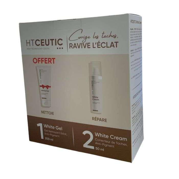 HTCEUTIC OFFRE WHITE CREMEECLAIRCISSANT DE TACHE 50 ML + WHITE GEL 200 ML OFFERT