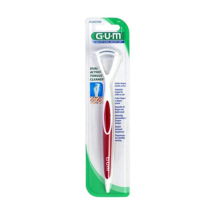 GUM Gratte-langue Double Action -REF 760