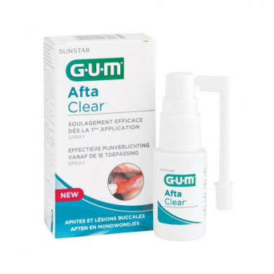 GUM AFTA CLEAR SPRAY APHTES ET LESIONS BUCCALES 15ML 