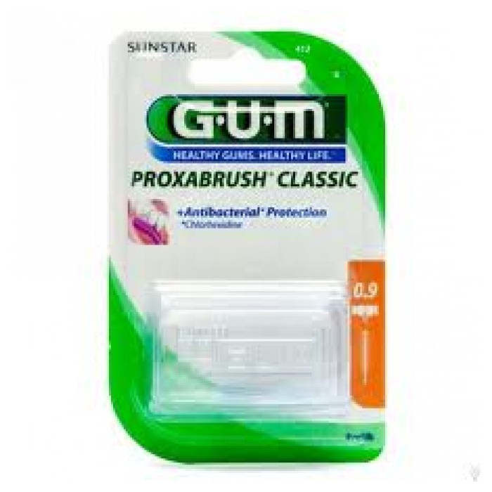 Gum - Proxabrush classic brossettes 412 recharges 0.9mm