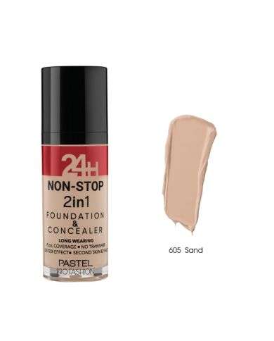 PASTEL PROFASHION 24H NON STOP 2EN1 FOND DE TEINT ET CONCEALER 30ML