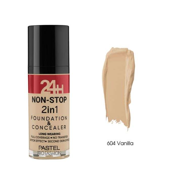 PASTEL PROFASHION 24H NON STOP 2EN1 FOND DE TEINT ET CONCEALER 30ML