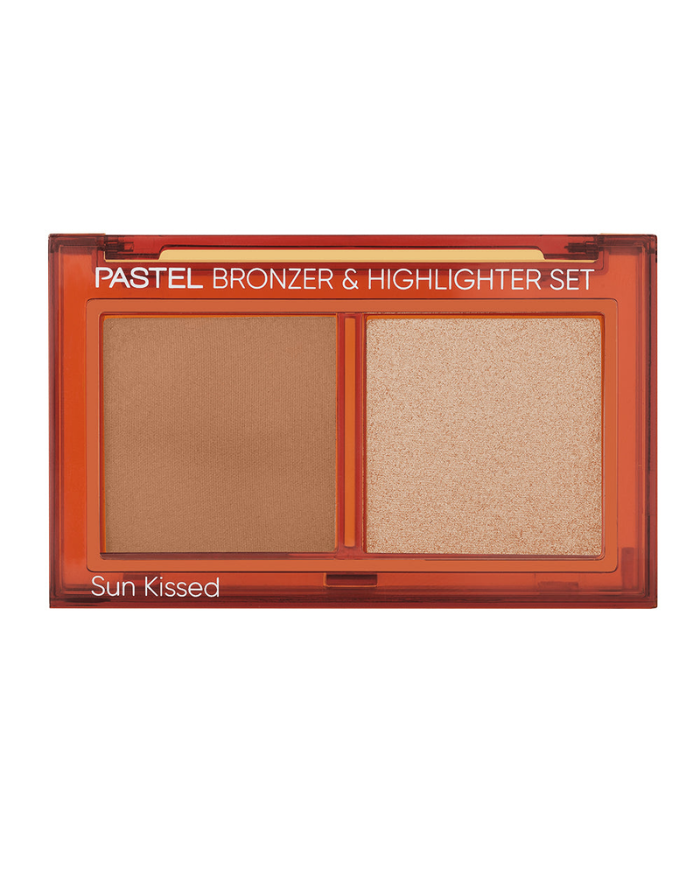 PASTEL BRONZER ET HIGHLIGHTER SET NATURAL BRONZE AND SOFT GLOW