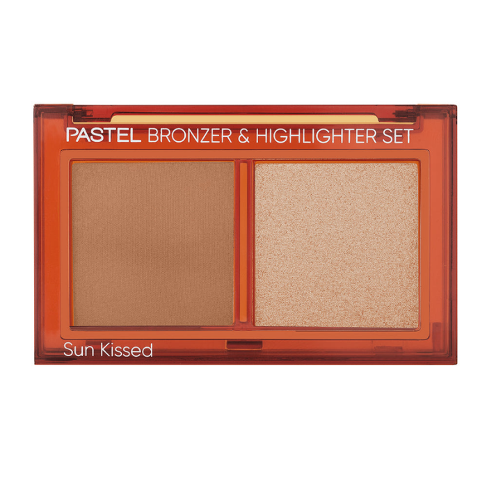 PASTEL BRONZER ET HIGHLIGHTER SET NATURAL BRONZE AND SOFT GLOW