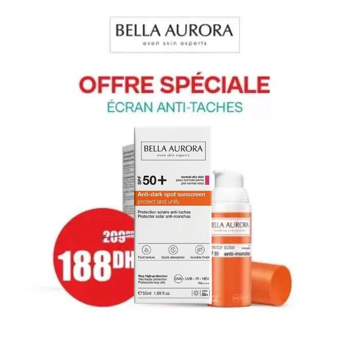 BELLA AURORA ECRAN DEPIGM SPF50 + PEAU NORMAL A SECHE 50 ML
