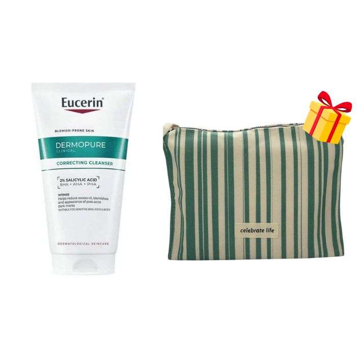 EUCERIN OFFRE WEB DERMOPURE CLINICAL GEL NETTOYANT 150 ML + TROUSSE OFFERTE
