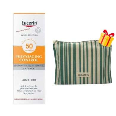 EUCERIN OFFRE WEB SUN FLUIDE ANTI AGE 50 ML + TROUSSE OFFERTE