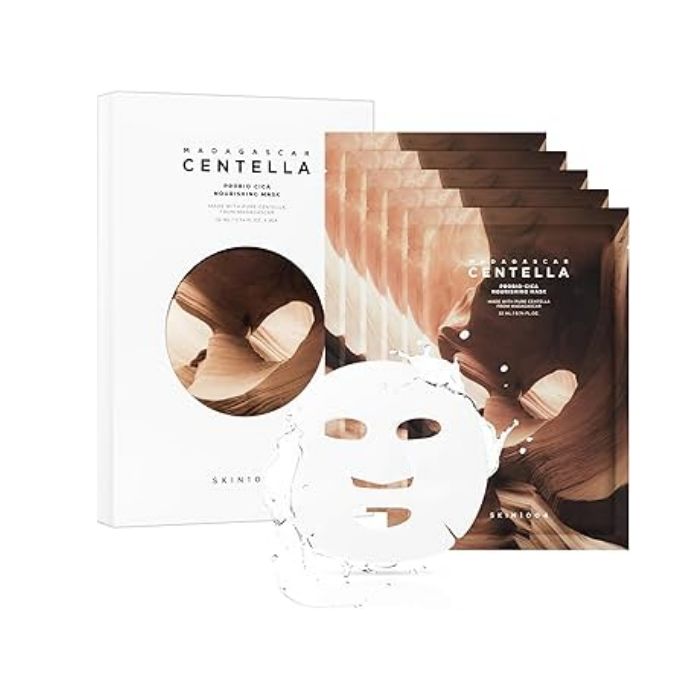 SKIN1004 MADAGASCAR CENTELLA PROBIO CICA MASQUE NOURRISSANT 23 ML PACK DE 5