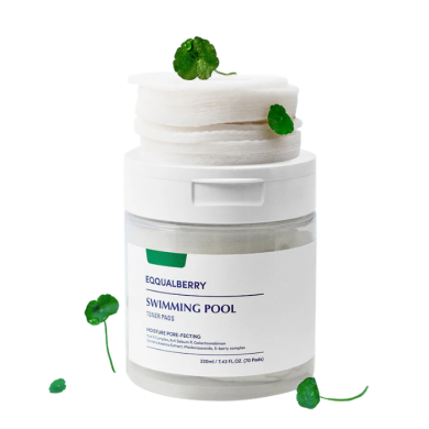 EQQUAL BERRY SWIMMING POOL TONER PADS MOISTURE PORE FECTING 220 ML