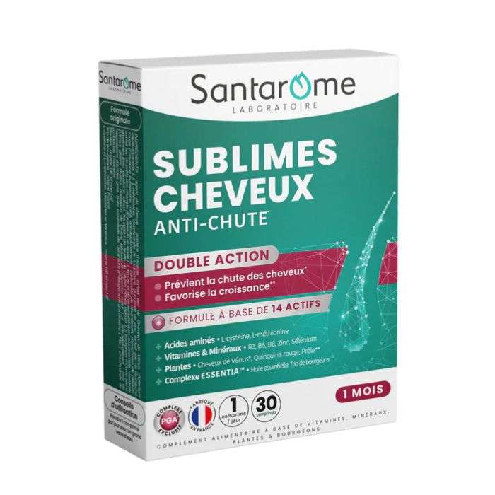 SANTAROME SUBLIME CHEVEUX ANTI CHUTE 30 COMPRIMES