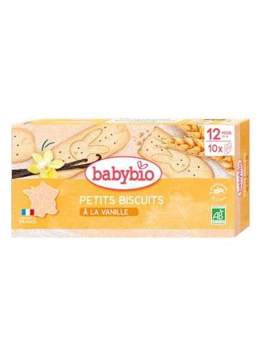 BABYBIO PETITS BISCUITS A LA VANILLE 12 MOIS + 10*2