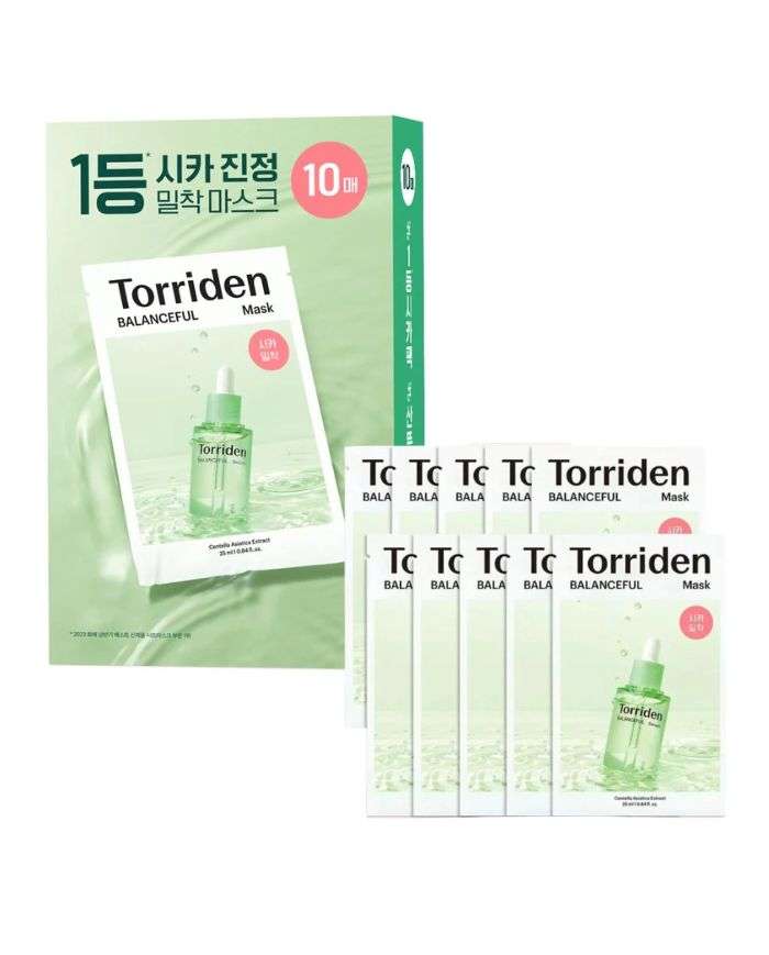 TORRIDEN BALANCEFUL CENTELLA ASIATICA EXTRACT MASK PACK DE 10