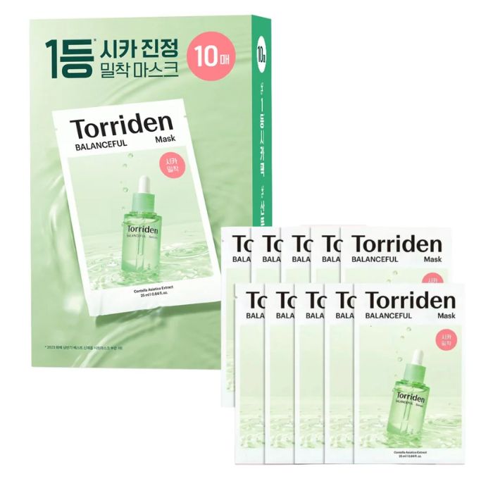 TORRIDEN BALANCEFUL CENTELLA ASIATICA EXTRACT MASK PACK DE 10