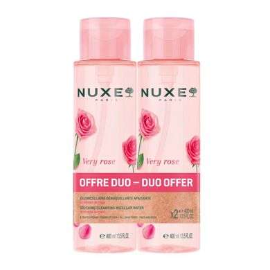 NUXE VERY ROSE EAU MICELLAIRE DEMAQUILLANTE APAISANTE TOUTES PEAUXx 2 400 ML