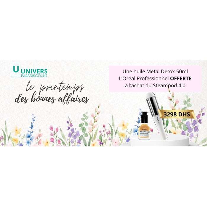 L'OREAL PROFESSIONNEL OFFRESTEAMPOD 4.0 + Huile Metal Detox 50ml OFFERT