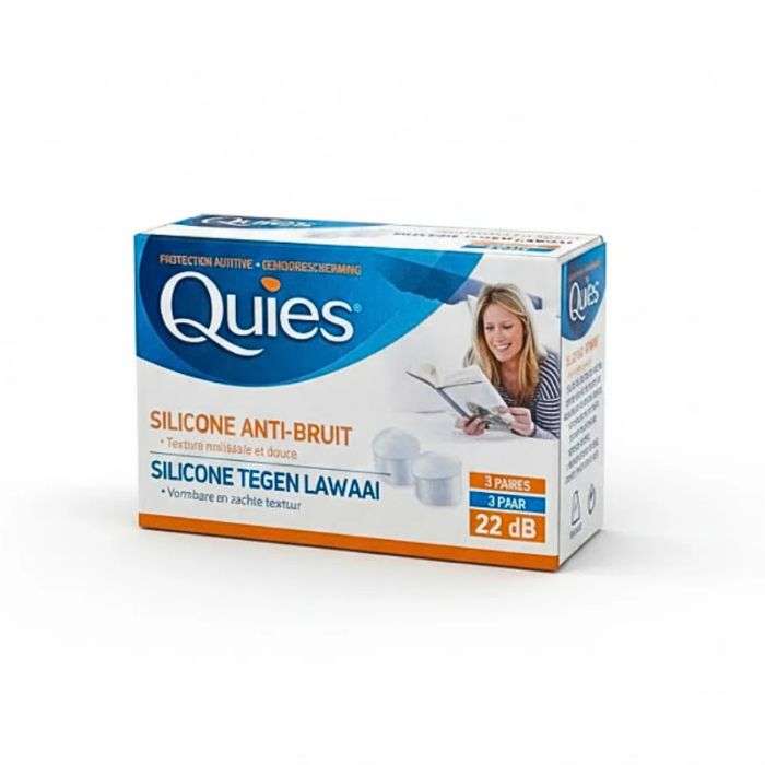 QUIES SILICONE ANTI BRUITS 3 PAIRES
