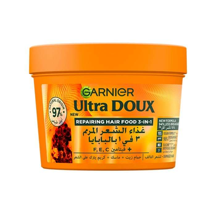GARNIER ULTRA DOUX HAIR FOOD 3 EN 1 PAPAYE 390 ML