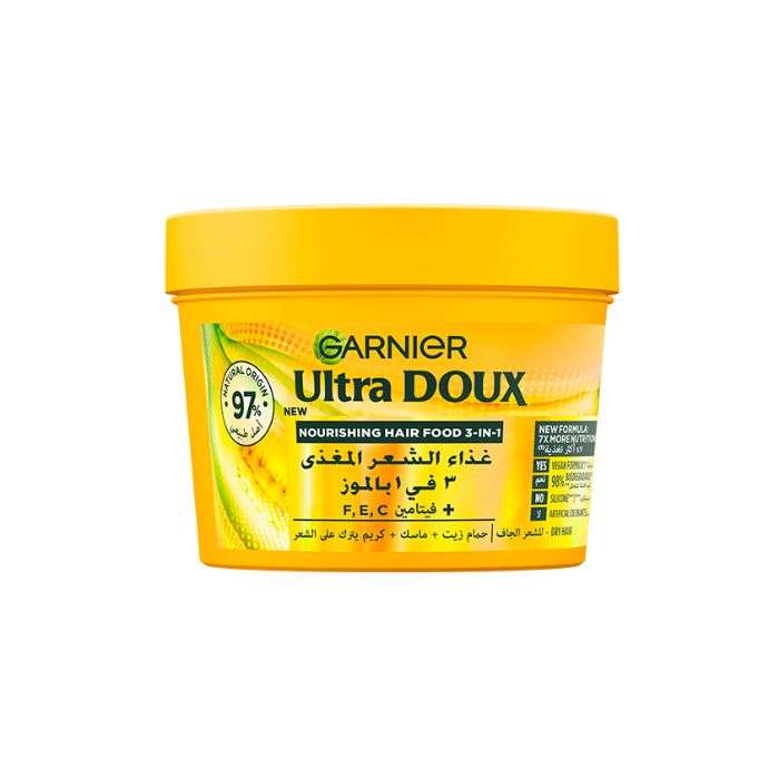 GARNIER ULTRA DOUX HAIR FOOD 3 EN 1 BANANE 390 ML