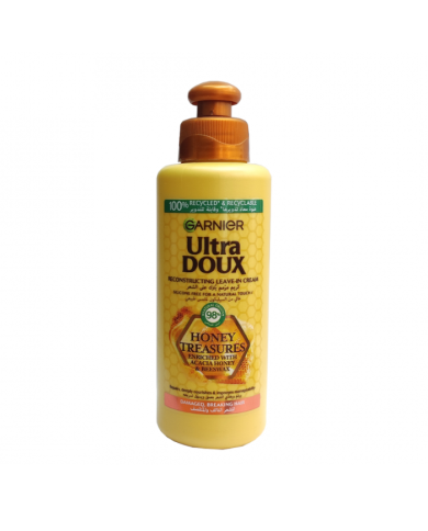 GARNIER ULTRA DOUX HONEY TREASURE RECONSTRUCTING LEAVE IN CREAM 200 ML