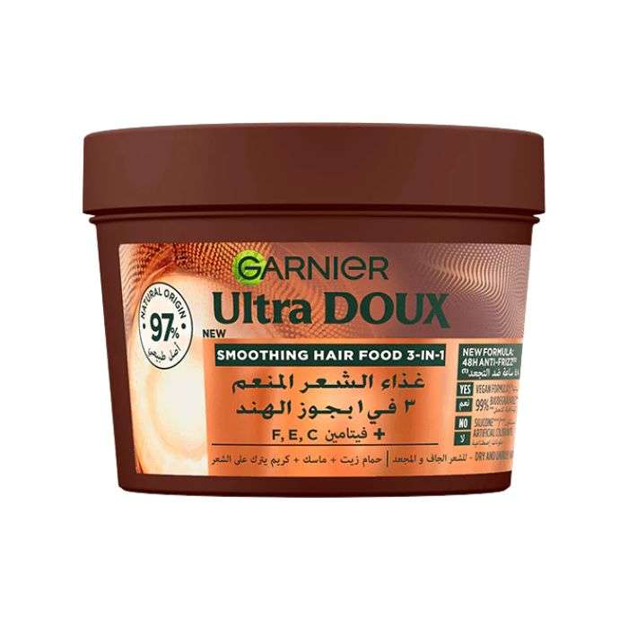 GARNIER ULTRA DOUX HAIR FOOD 3 EN 1 NOIX DE COCO 390 ML